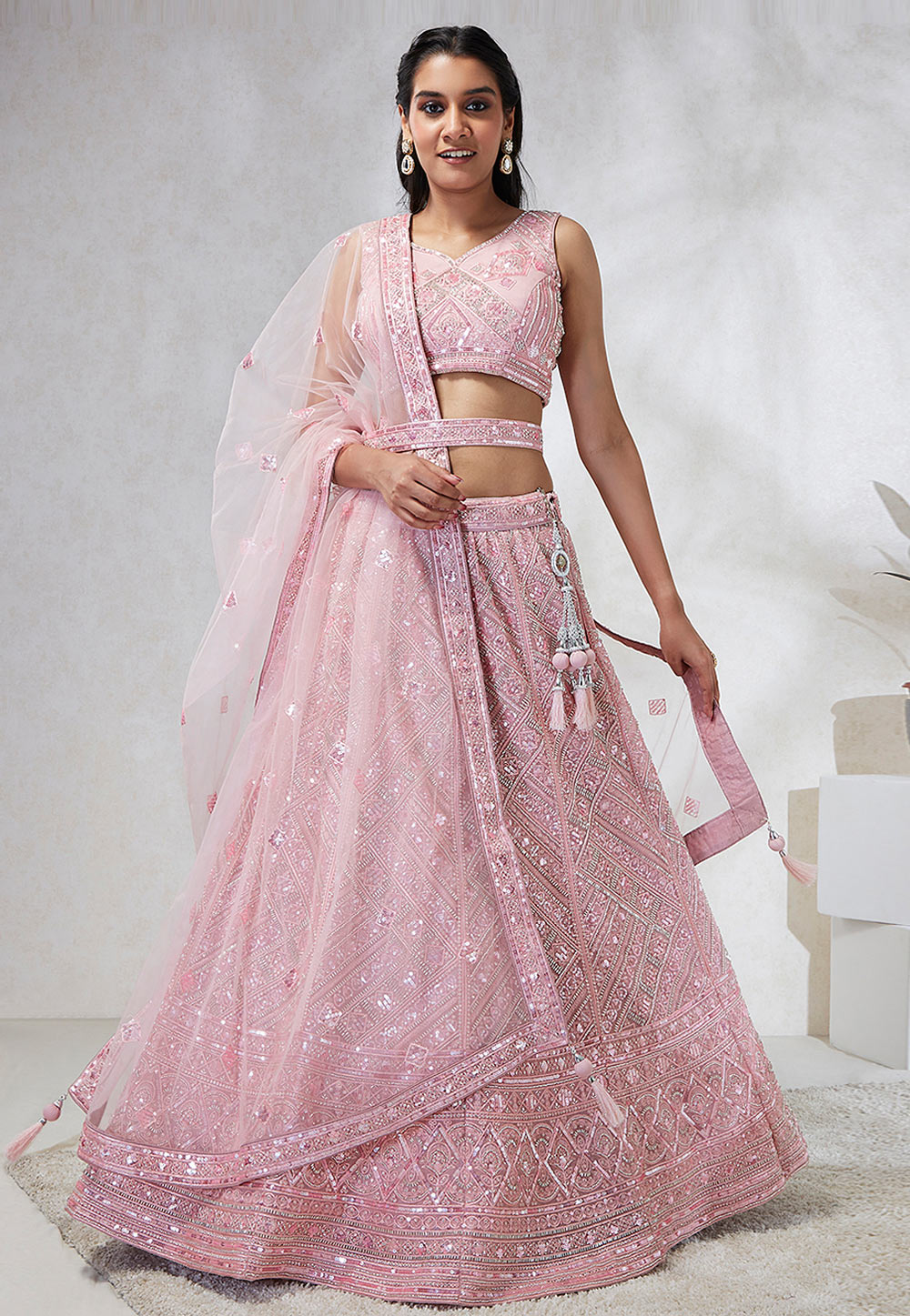 Pink diamond Lehenga