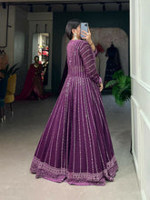 Purple Lehenga with shrug - full readymade