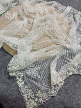 White soft net saree partywear saree