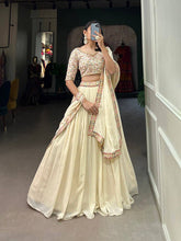 Off white embroidered Lehenga
