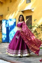Gharchola style purple Lehenga set (S - 12XL, can be stitched up to 64 inches bust)