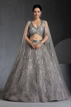 Silver sequins stylish Lehenga (special Sangeet night)