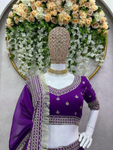 The perfect purple - simple and elegant lehenga