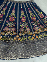 Karla collection - navy blue Lehenga