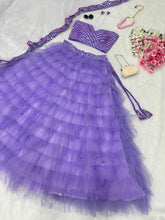 Purple mermaid party Lehenga readymade