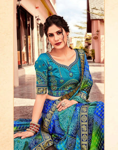 Bandhani nights saree collection