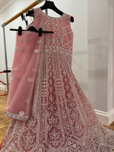 Baby pink anarkali