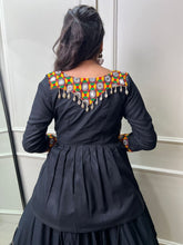 Gujarati style rayon chaniya choli with koti - readymade - lots of colours
