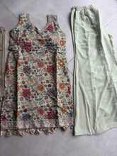 Mint green floral palazzo set