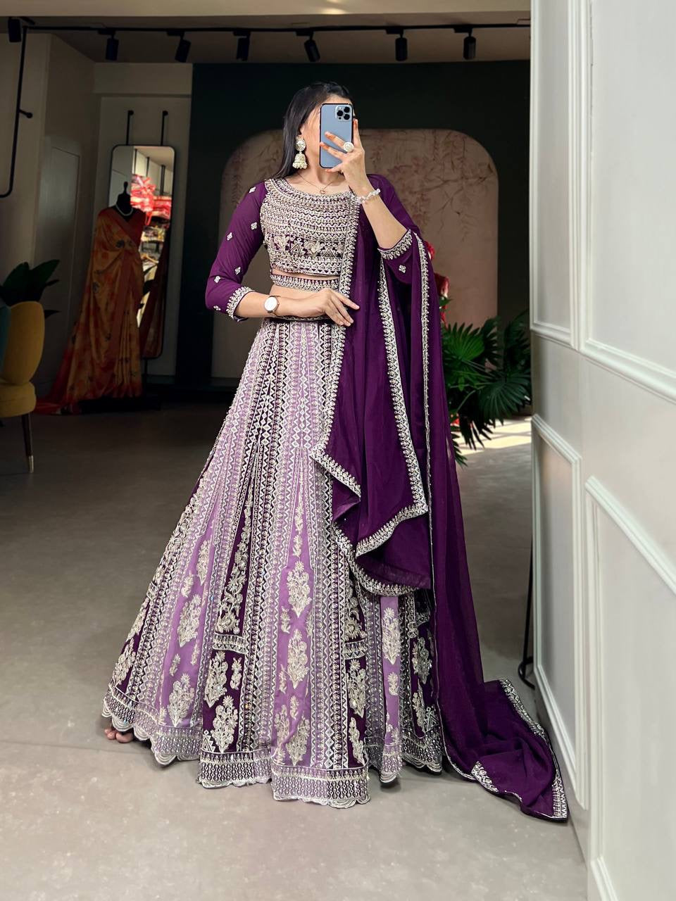 Purple beauty Lehenga
