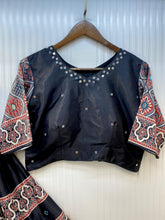 Black mirror work embroidered Chaniya Choli