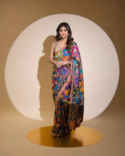 Shilpa Shetty inspired Kundra style sequins saree