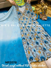 Niks collection - blue alia cut anarkali