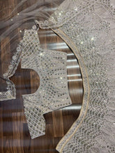 Lavender diamond net embellished Lehenga