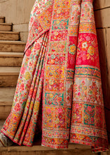 Pearl white Kashmiri Weaving Modal Silk Saree