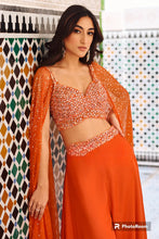 Orange palazzo set
