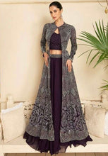 Janisha readymade - purple silk jacket style Lehenga