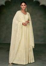 Janisha readymade - off white georgette anarkali
