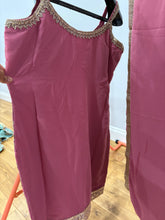 Dusty rose sharara with gold floral detailing