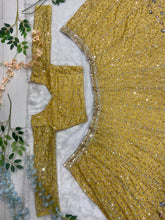 Yellow and gold embellished Lehenga