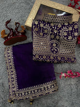 Ananya inspired Purple beauty jimmy choo saree