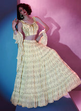Ariana - off white Lehenga with ruffle dupatta
