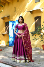 Gharchola style purple Lehenga set (S - 12XL, can be stitched up to 64 inches bust)