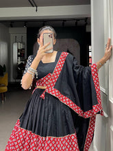 Multiple printed fabric pure cotton readymade Lehenga
