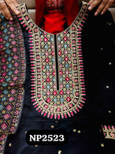 Niks collection - black modal chanderi anarkali (plus size option)