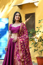 Gharchola style purple Lehenga set (S - 12XL, can be stitched up to 64 inches bust)