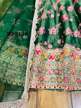 Niks - Sabyasachi inspired green floral anarkali