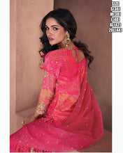 Long top floral sharara style in a shaded pink - readymade