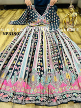 Niks collection - crepe silk printed lehenga