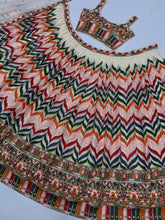 Colourful zig zag Lehenga (also available for plus and tall)