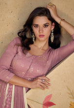 Janisha -  georgette pleated anarkali in pink
