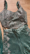 Fendi silk green Indo western palazzo set