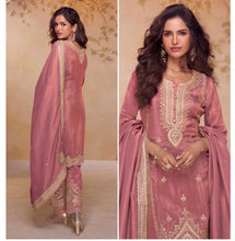 Dusty pink Simar silk salwaar kameez