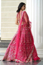 Rani pink satin Lehenga