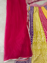 Boutique collection - multicolour silk panel Lehenga readymade