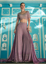 Purple ombré sharara set