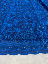Royal blue sequinned partywear Lehenga