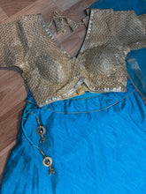 Baby pink cold shoulder lehenga