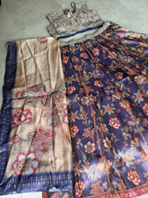 Niks collection - purple digital floral Lehenga readymade