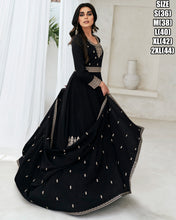 Janisha readymade silk gowns - dark colours
