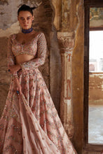 Pastel peach mirror work Lehenga (suitable for tall too + plus size)