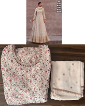 Janisha readymade white partywear anarkali