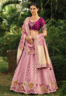 Serenity vol 4 - light purple jacquard silk Lehenga
