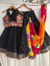 Kutchi work and halter necks readymade chaniya choli