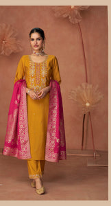 Shiny - Viscose silk salwaar kameez