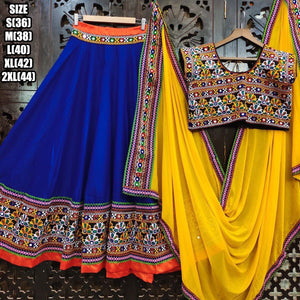 Blue raas leela chaniya choli - readymade